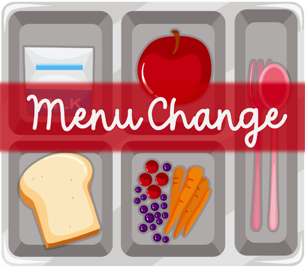 menu changes